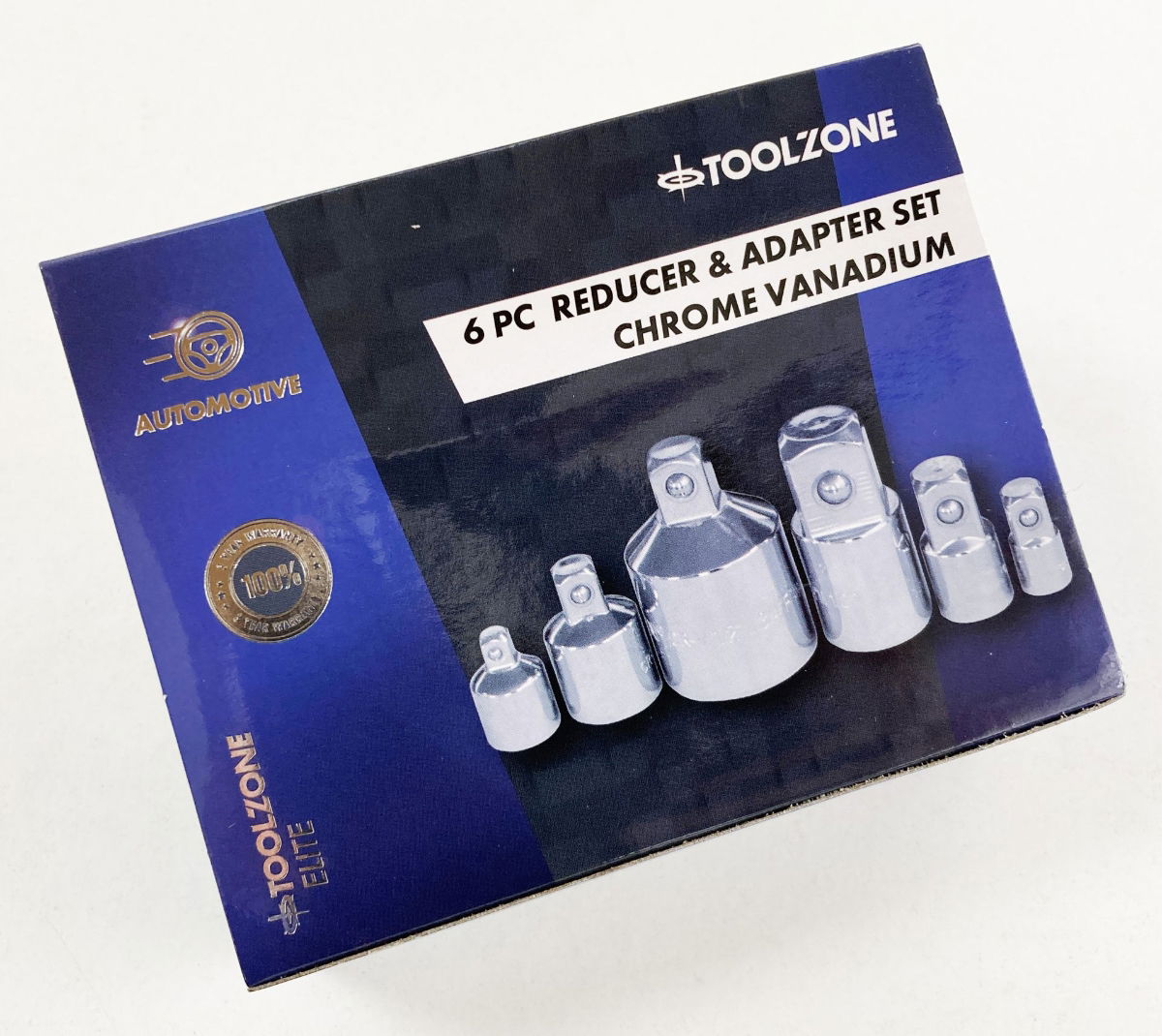 ADAPTOR SET 6 PIECES CRV SATIN FINISH - TOOLZONE KDPSS203 thumbnail 3