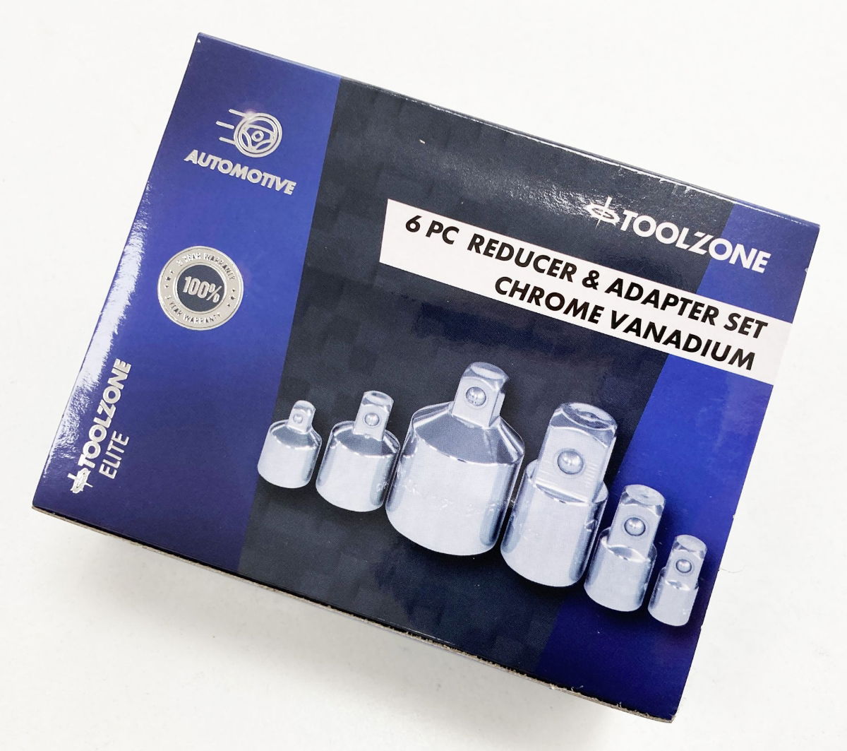 ADAPTOR SET 6 PIECES CRV SATIN FINISH - TOOLZONE KDPSS203 thumbnail 4