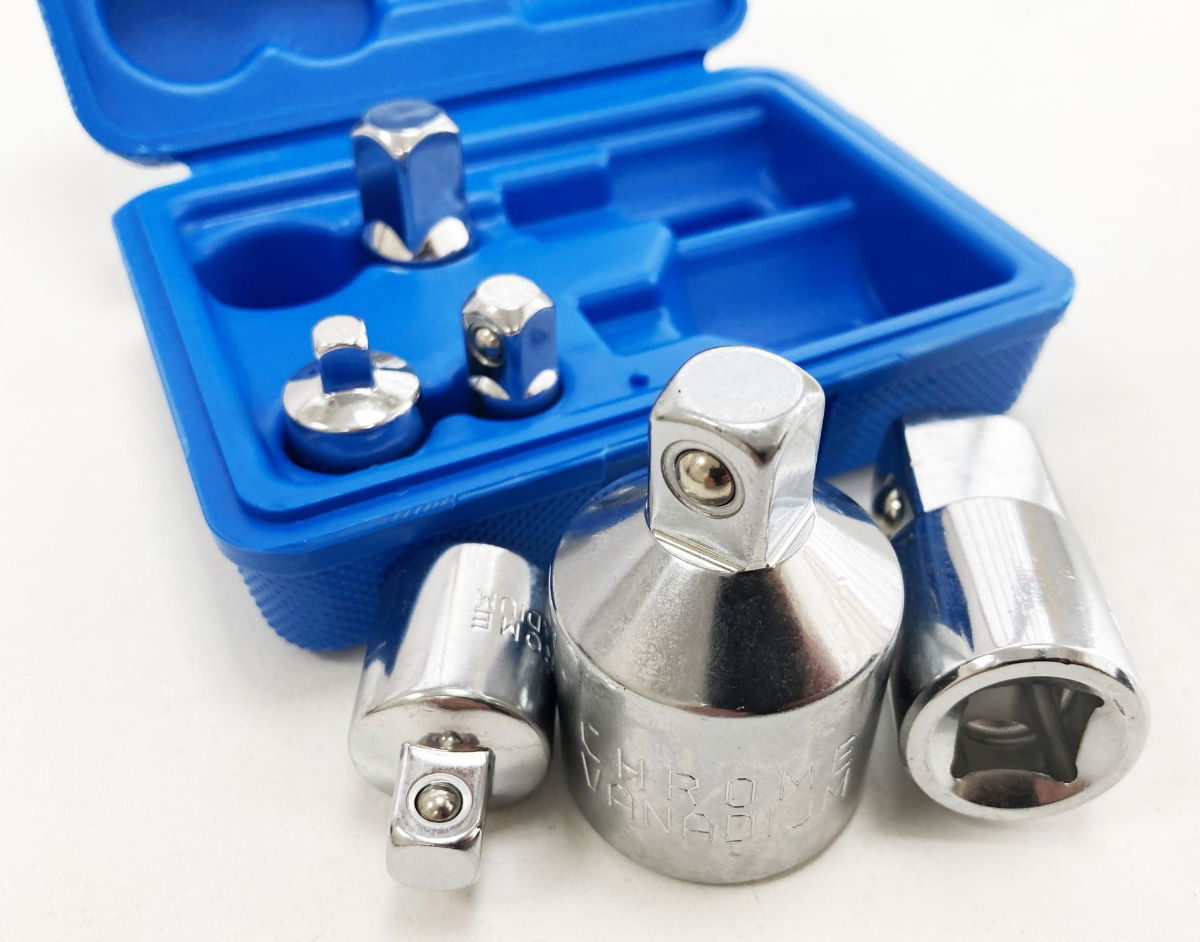 ADAPTOR SET 6 PIECES CRV SATIN FINISH - TOOLZONE KDPSS203 thumbnail 8