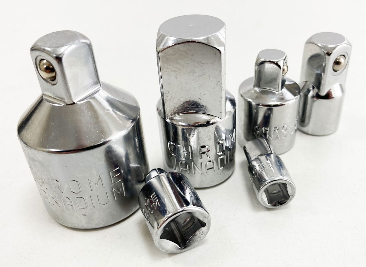 ADAPTOR SET 6 PIECES CRV SATIN FINISH - TOOLZONE KDPSS203 thumbnail 9