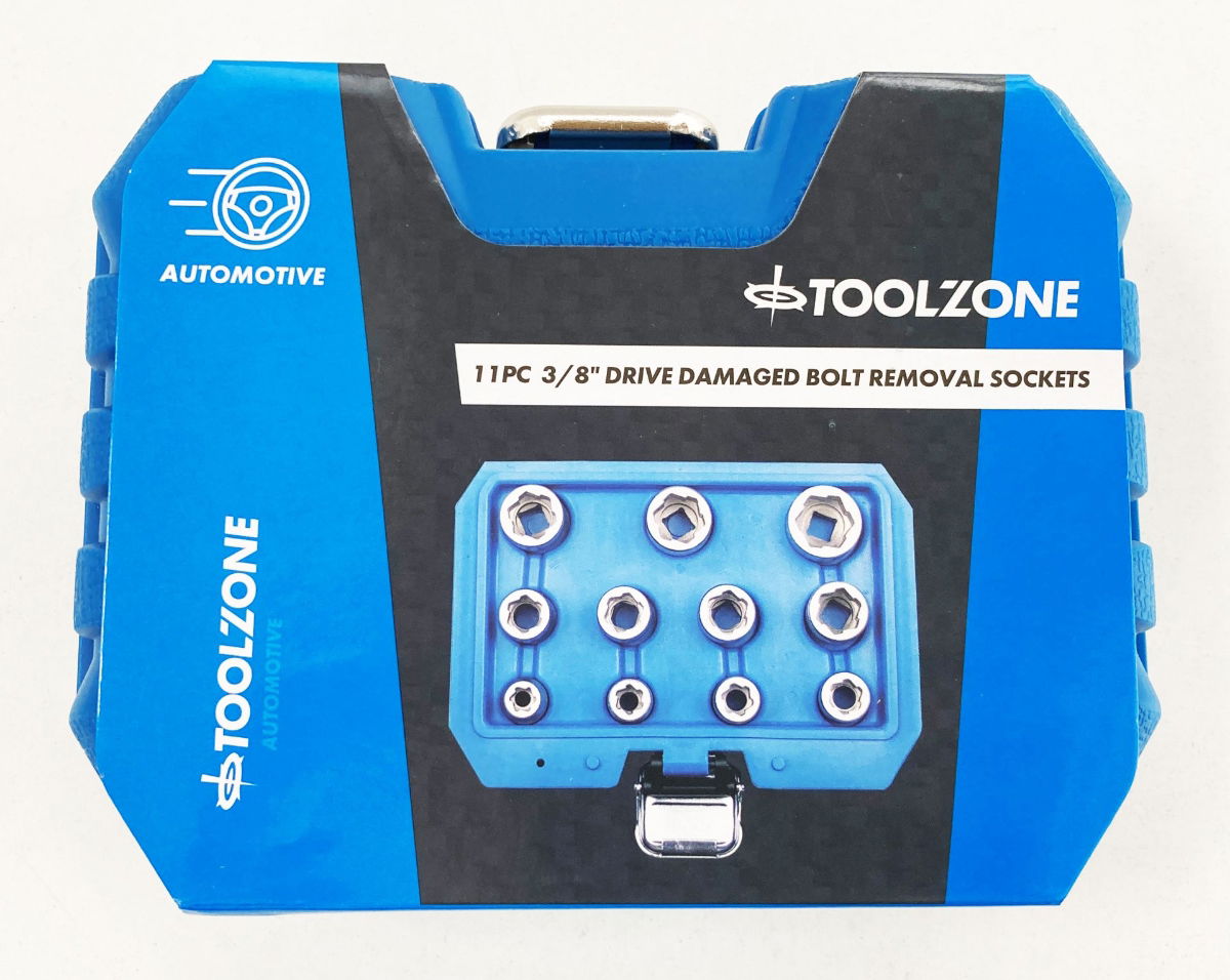 TWIST SOCKET SET 3/8 DRIVE 11 PIECES 9-19mm CHROME MOLYBDENUM - TOOLZONE KDPSS209 thumbnail 2