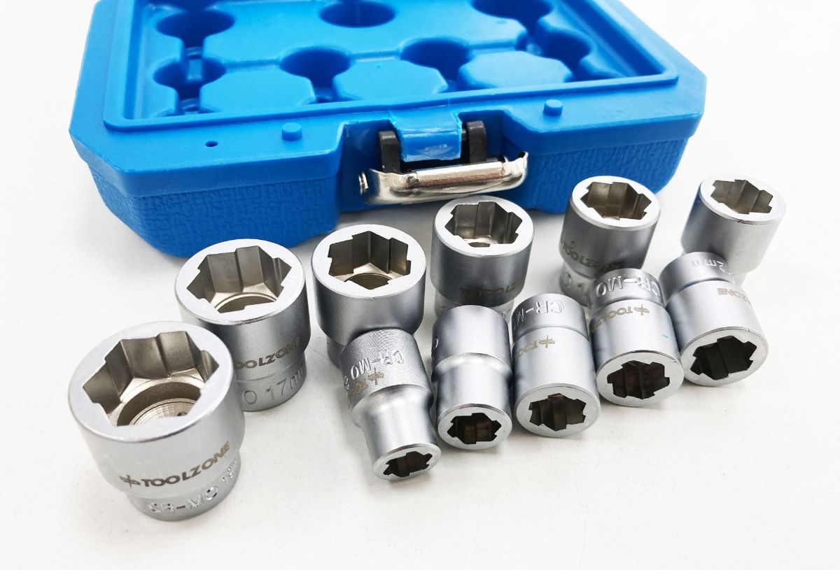 TWIST SOCKET SET 3/8 DRIVE 11 PIECES 9-19mm CHROME MOLYBDENUM - TOOLZONE KDPSS209 thumbnail 8