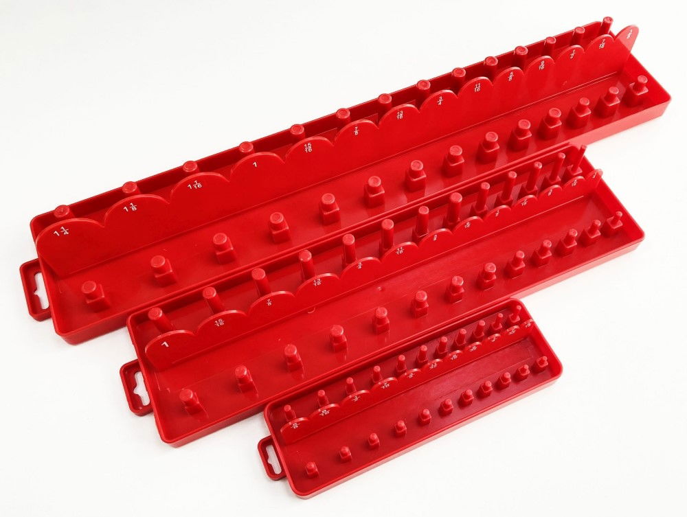 SOCKET HOLDER SET 3 PIECES ABS AF IMPERIAL RED - TOOLZONE KDPSS214 thumbnail 4