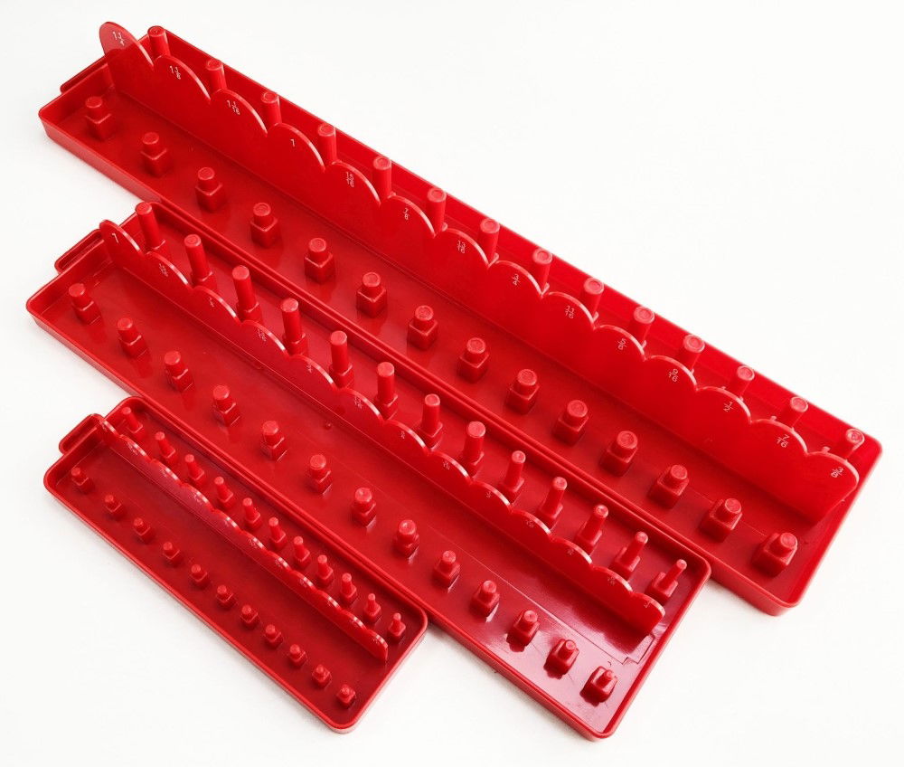 SOCKET HOLDER SET 3 PIECES ABS AF IMPERIAL RED - TOOLZONE KDPSS214 thumbnail 5