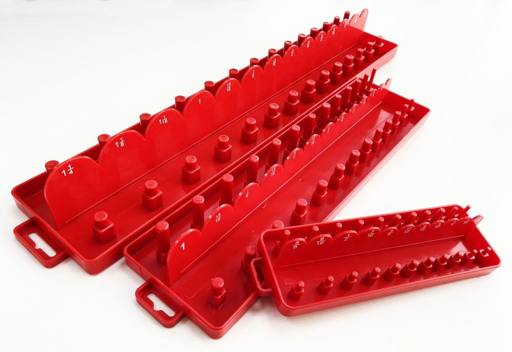 SOCKET HOLDER SET 3 PIECES ABS AF IMPERIAL RED - TOOLZONE KDPSS214 thumbnail 6