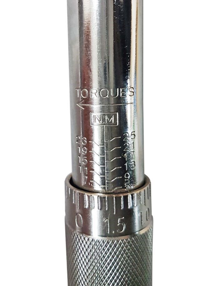 TORQUE WRENCH 1/4 DRIVE 5-25nm 280mm RATCHET HEAD - TOOLZONE KDPSS217 thumbnail 4
