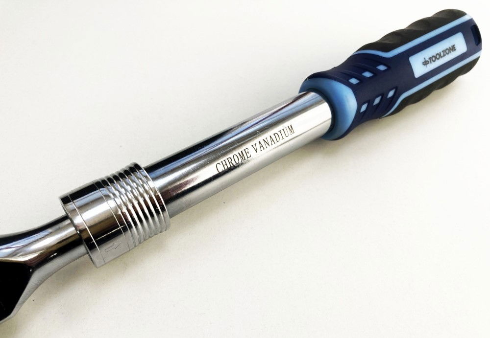 RATCHET FLEXI HEAD EXTENDABLE 1/2 DRIVE 335-480mm SOFTGRIP CRV - TOOLZONE KDPSS224 thumbnail 3