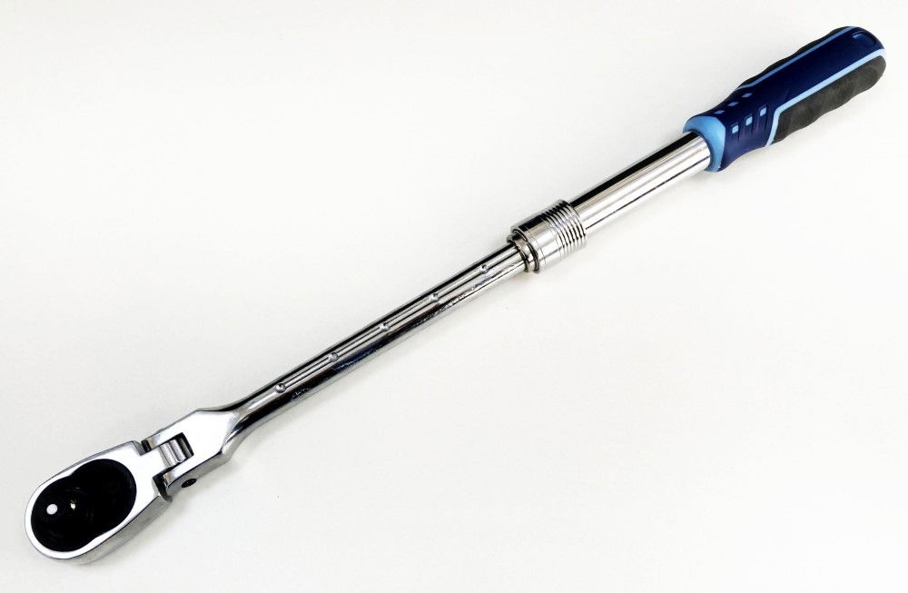 RATCHET FLEXI HEAD EXTENDABLE 1/2 DRIVE 335-480mm SOFTGRIP CRV - TOOLZONE KDPSS224 thumbnail 8