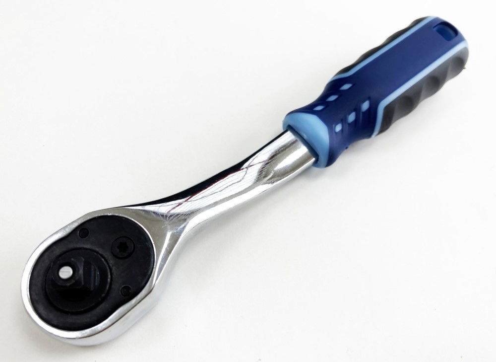 RATCHET HANDLE 1/4 DRIVE 90 TEETH 3 COLOUR CRV - TOOLZONE KDPSS230 thumbnail 5