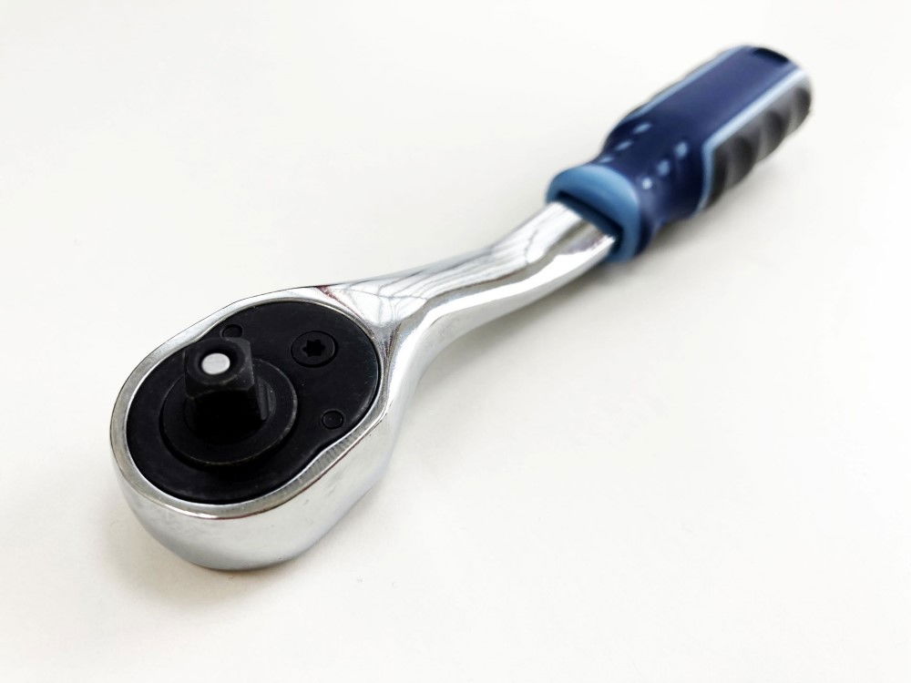 RATCHET HANDLE 1/4 DRIVE 90 TEETH 3 COLOUR CRV - TOOLZONE KDPSS230 thumbnail 7