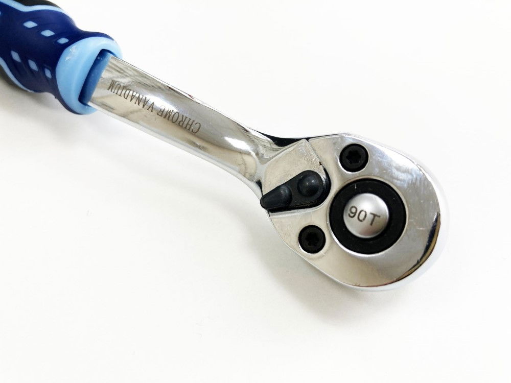 RATCHET HANDLE 1/4 DRIVE 90 TEETH 3 COLOUR CRV - TOOLZONE KDPSS230 thumbnail 8
