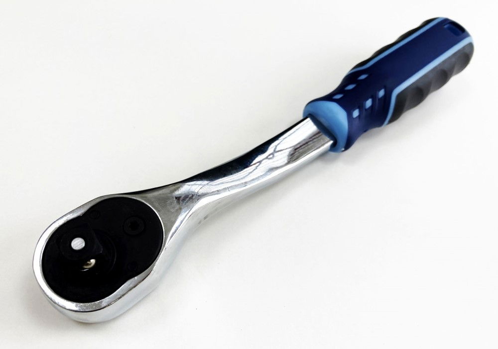 RATCHET HANDLE 3/8 DRIVE 90 TEETH 3 COLOUR CRV - TOOLZONE KDPSS231 thumbnail 4