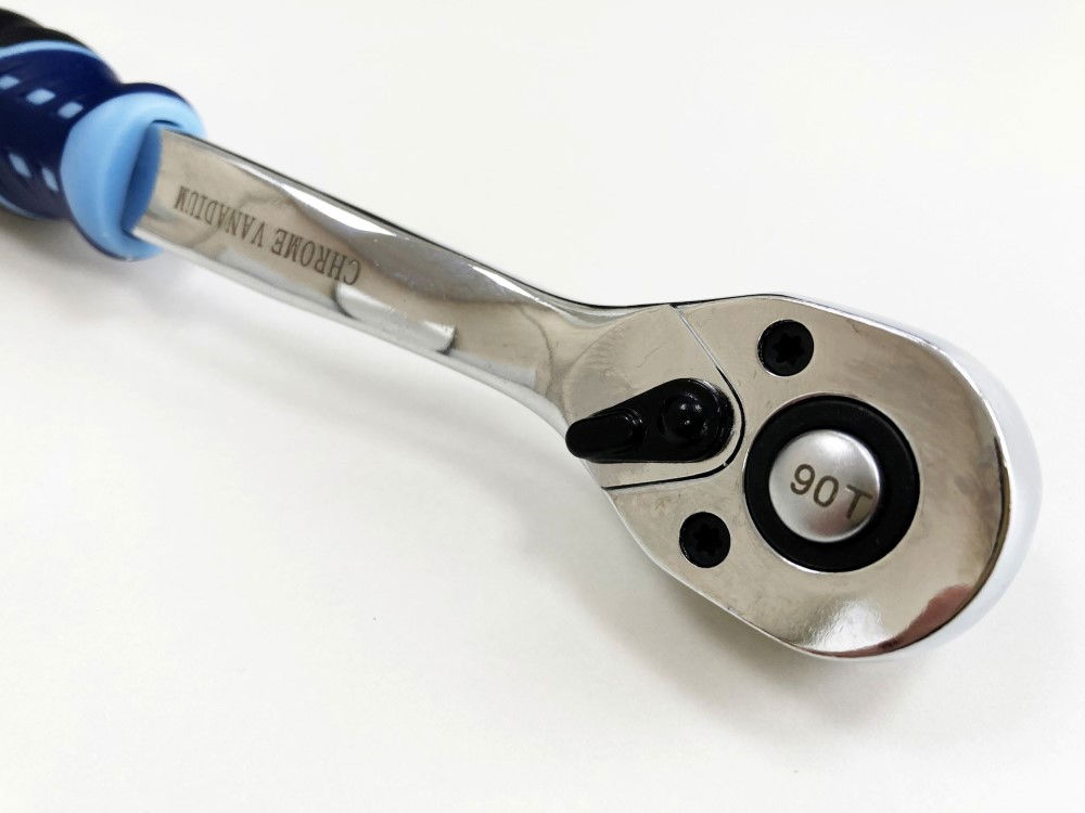 RATCHET HANDLE 3/8 DRIVE 90 TEETH 3 COLOUR CRV - TOOLZONE KDPSS231 thumbnail 5