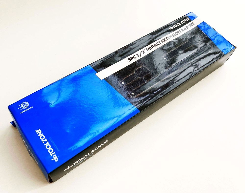 IMPACT EXTENSION BAR SET 1/2 DRIVE 3 PIECES 75mm 125mm 250mm CRV - TOOLZONE KDPSS236 thumbnail 3