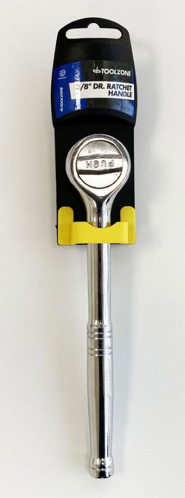 RATCHET HANDLE 3/8 DRIVE POLISHED CHROME QUICK RELEASE - TOOLZONE KDPSS240 thumbnail 2