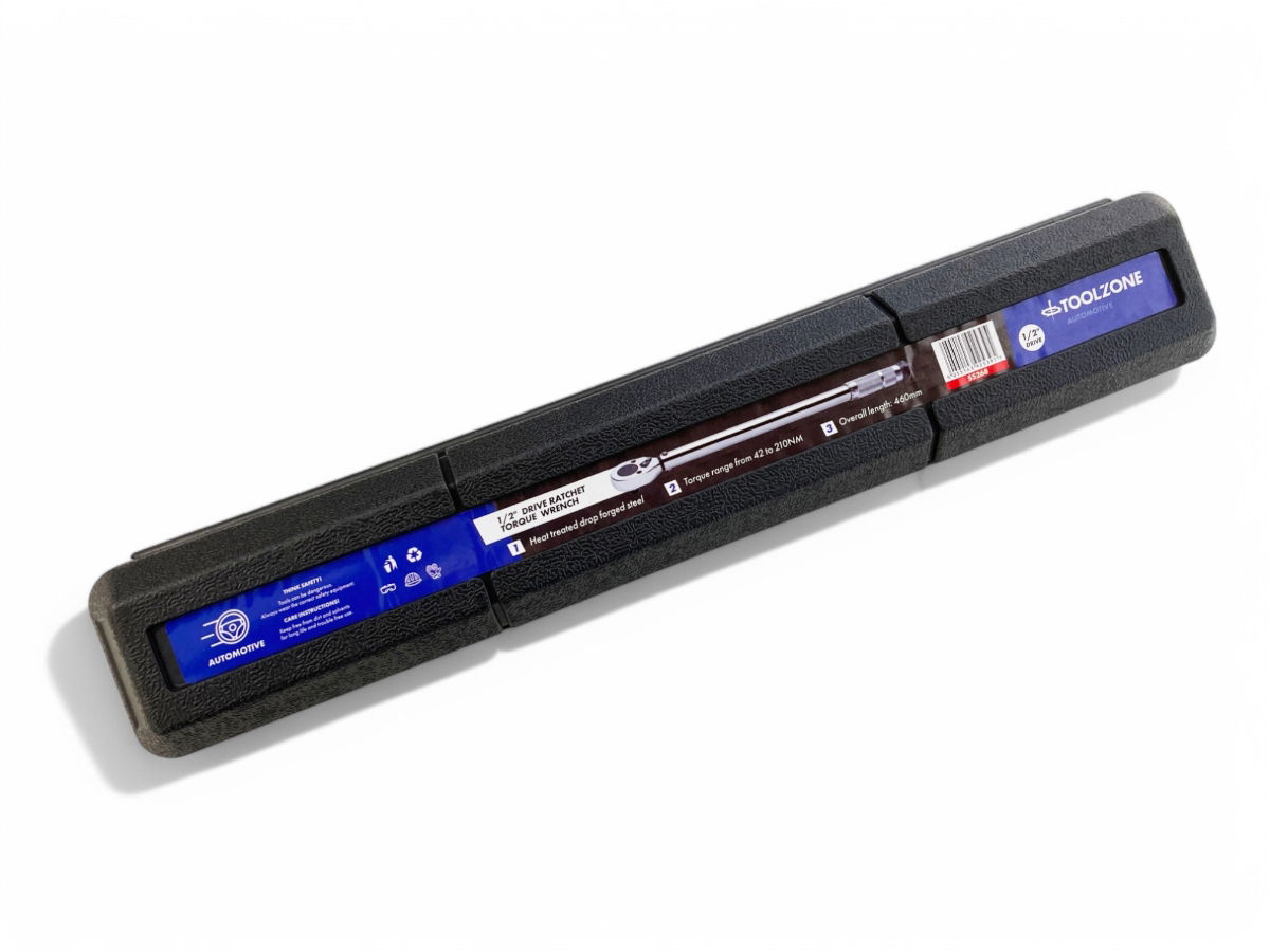 TORQUE WRENCH 1/2 DRIVE 42-210nm 460mm HEAT TREATED STEEL - TOOLZONE KDPSS268 thumbnail 8