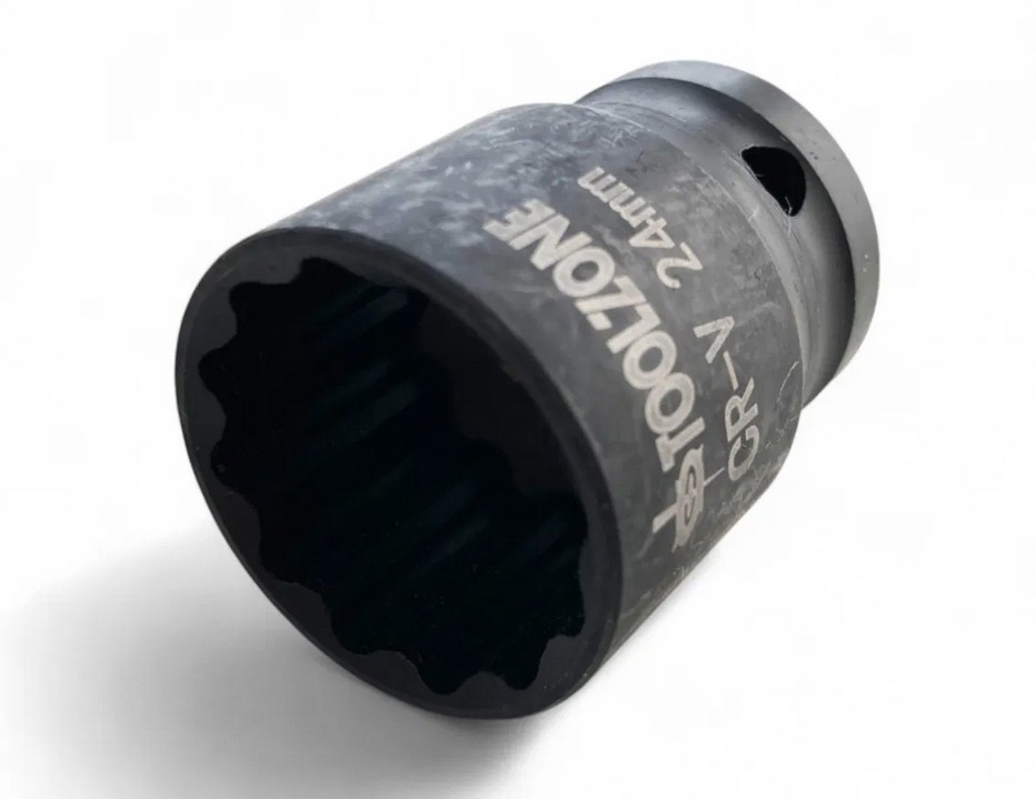 24mm IMPACT SOCKET 1/2inc 12-POINT SHALLOW CR-V - TOOLZONE KDPSS270 thumbnail 2