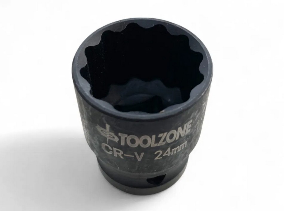 24mm IMPACT SOCKET 1/2inc 12-POINT SHALLOW CR-V - TOOLZONE KDPSS270 thumbnail 3