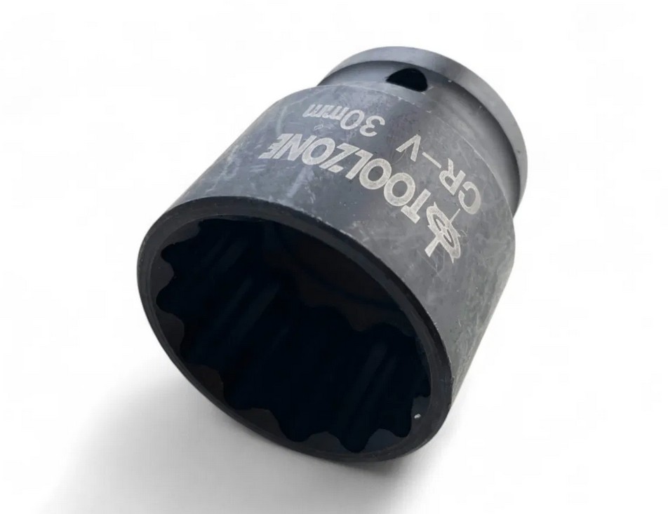 30mm IMPACT SOCKET 1/2inc 12-POINT SHALLOW CR-V - TOOLZONE KDPSS271 thumbnail 2