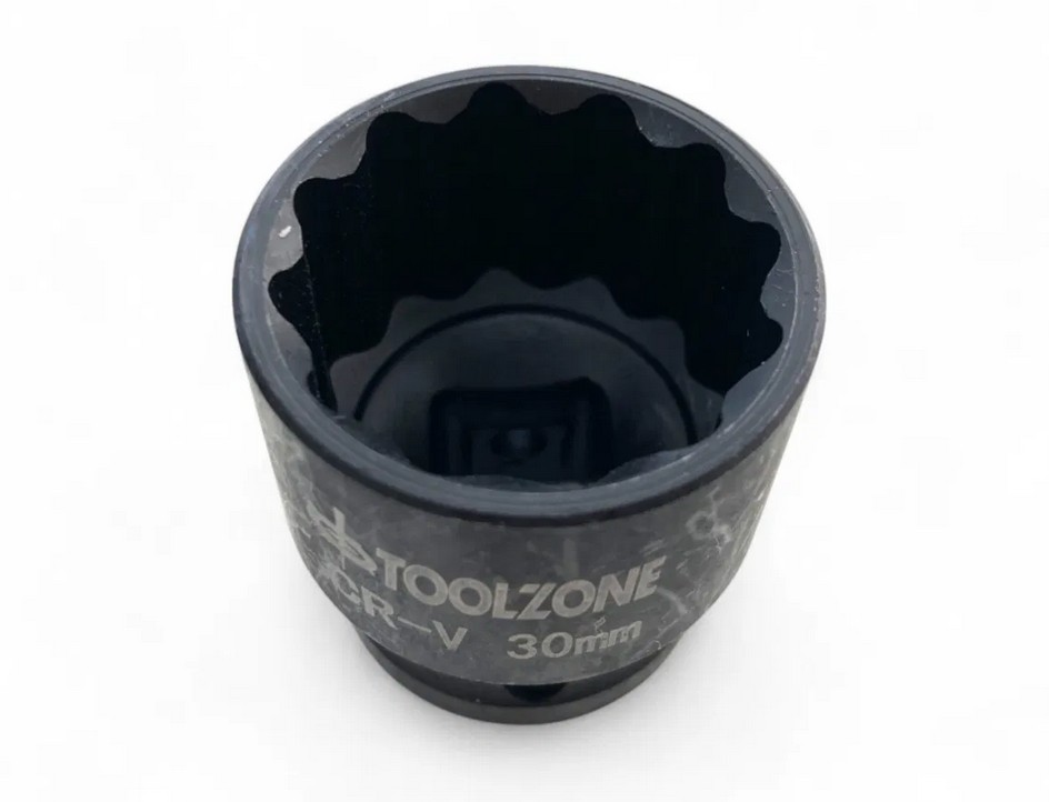 30mm IMPACT SOCKET 1/2inc 12-POINT SHALLOW CR-V - TOOLZONE KDPSS271 thumbnail 3