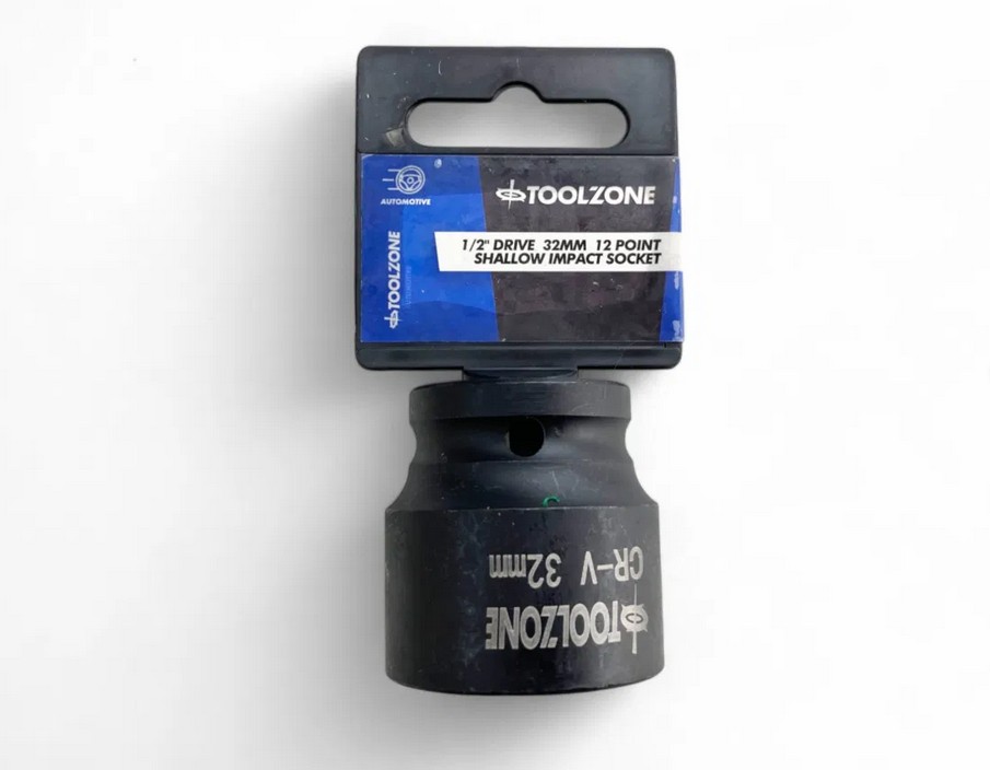 32mm IMPACT SOCKET 1/2inc 12-POINT SHALLOW CR-V - TOOLZONE KDPSS272 image 1