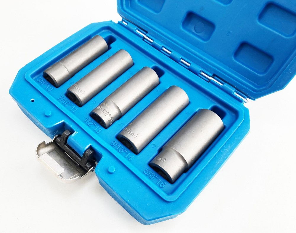 DEEP BOLT EXTRACTOR SET 5 PIECES 3/8 DRIVE 10mm-16mm CHROME MOLYBDENUM - TOOLZONE KDPSS287 thumbnail 5