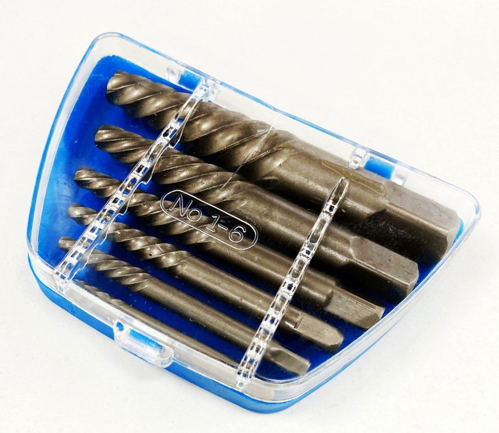 SPIRAL FLUTE SCREW EXTRACTOR SET 6 PIECES M3-M25 CHROME MOLYBDENUM - TOOLZONE KDPSS289 thumbnail 4