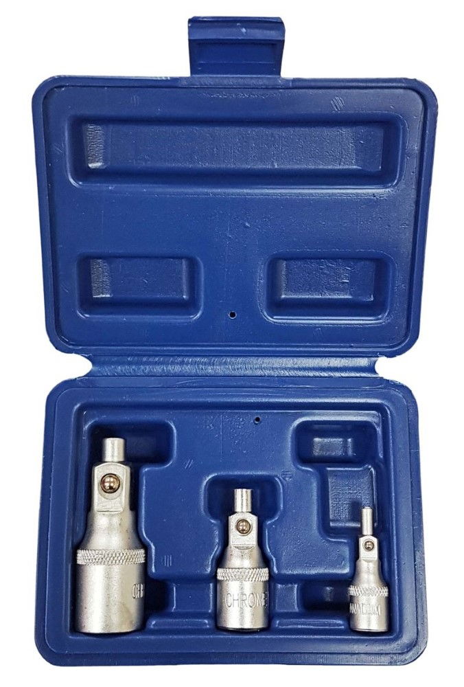 MAGNETIC BIT SOCKET DRIVER SET 3 PIECES 1/4 3/8 1/2 DRIVE - TOOLZONE KDPSS290 thumbnail 3