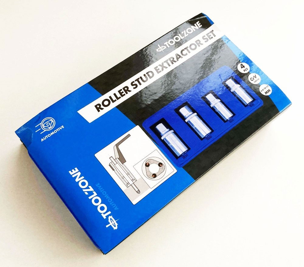 STUD EXTRACTOR SET 4 PIECES 1/2 DRIVE 6mm-12mm - TOOLZONE KDPSS292 thumbnail 3