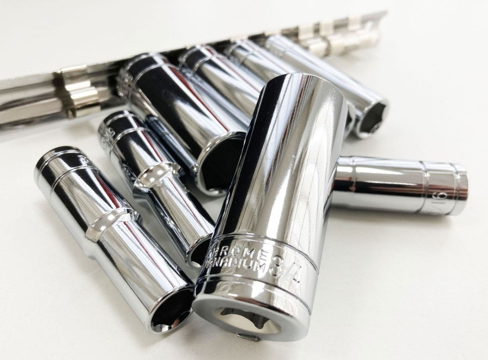 DEEP SOCKET SET 8 PIECES 3/8 DRIVE AF CRV 5/16-3/4 - TOOLZONE KDPSS303 thumbnail 7
