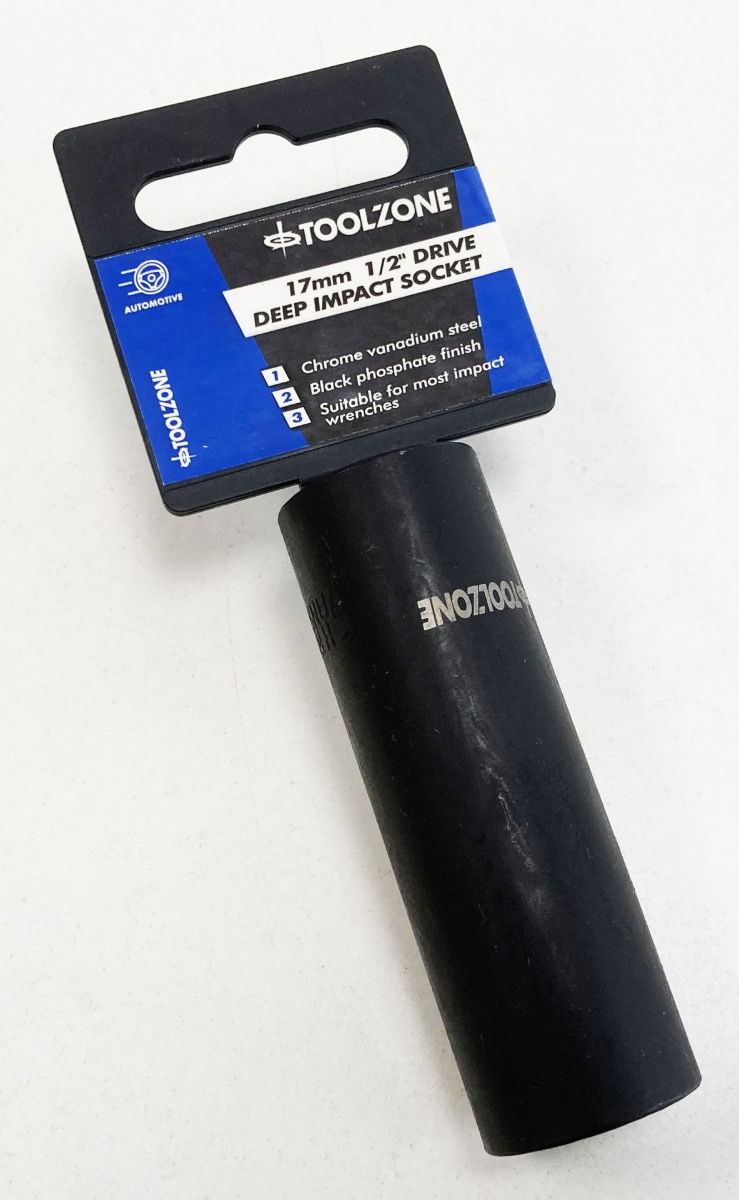 DEEP IMPACT SOCKET 17mm 1/2 DRIVE CRV - TOOLZONE KDPSS319 thumbnail 3