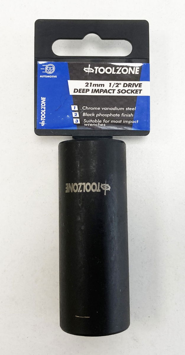 DEEP IMPACT SOCKET 21mm 1/2 DRIVE CRV - TOOLZONE KDPSS321 thumbnail 2