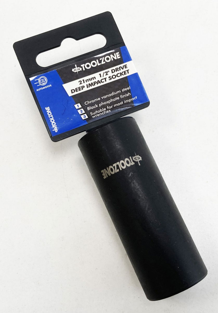 DEEP IMPACT SOCKET 21mm 1/2 DRIVE CRV - TOOLZONE KDPSS321 thumbnail 3
