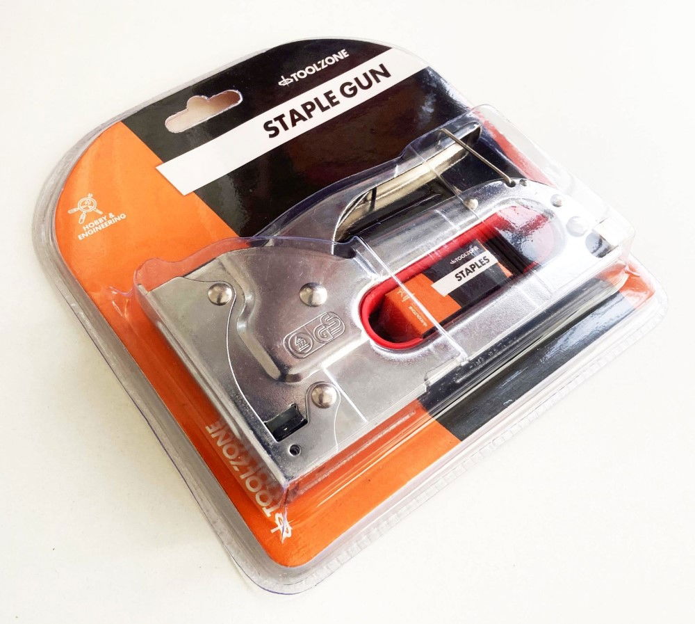 STAPLE GUN CHROME FOR JT21 6mm 8mm 10mm STAPLES - TOOLZONE KDPST002 thumbnail 2