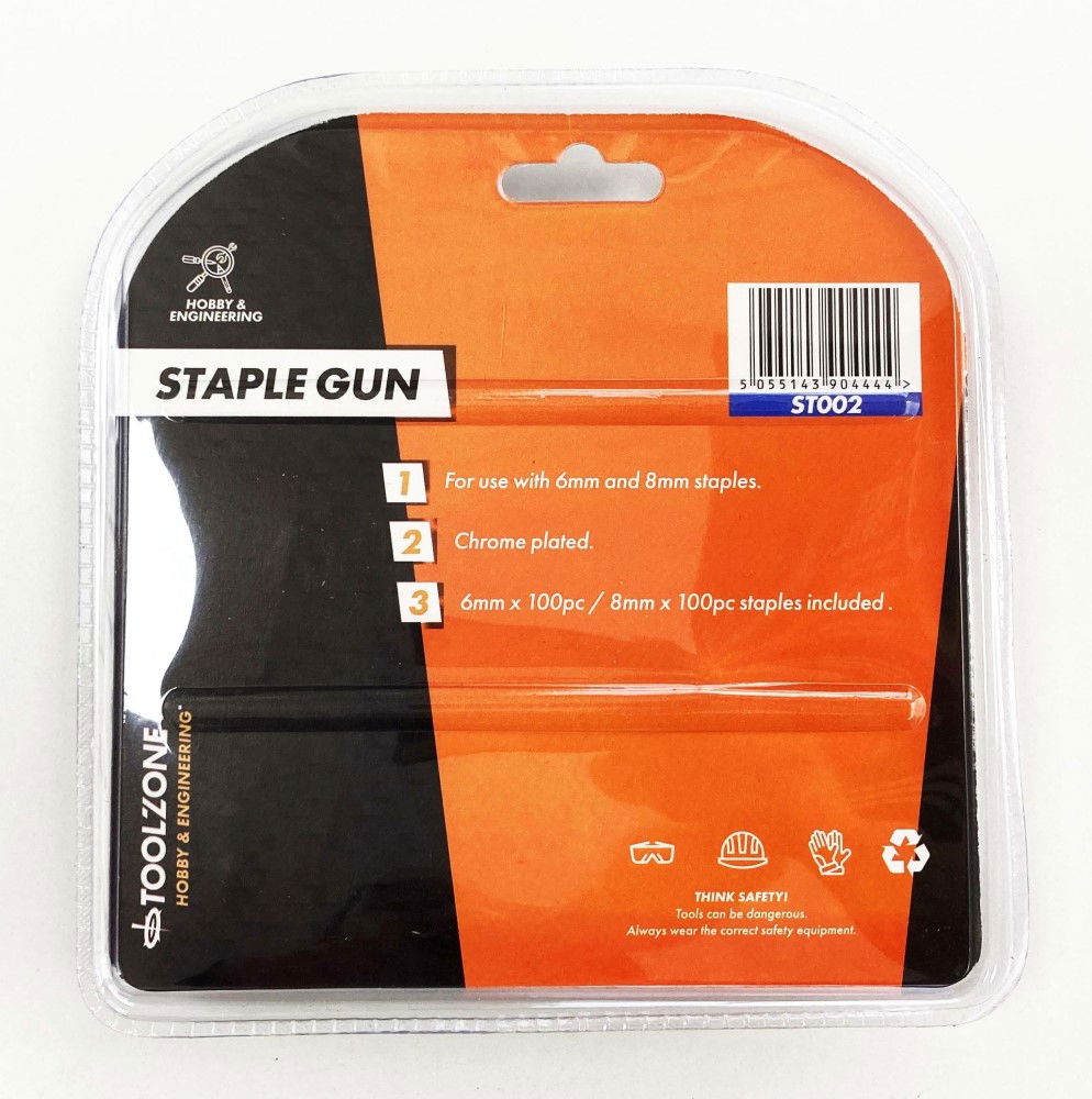 STAPLE GUN CHROME FOR JT21 6mm 8mm 10mm STAPLES - TOOLZONE KDPST002 thumbnail 3
