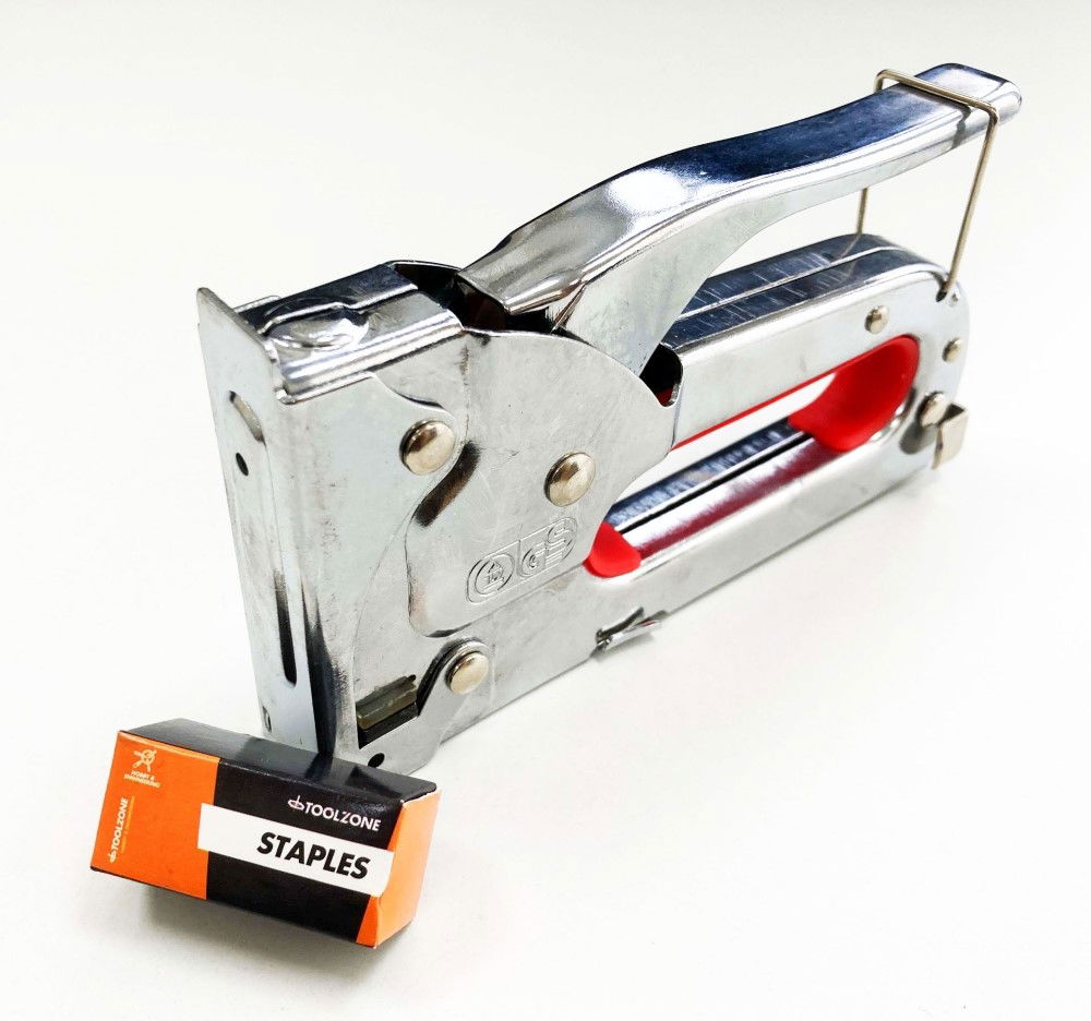 STAPLE GUN CHROME FOR JT21 6mm 8mm 10mm STAPLES - TOOLZONE KDPST002 thumbnail 6