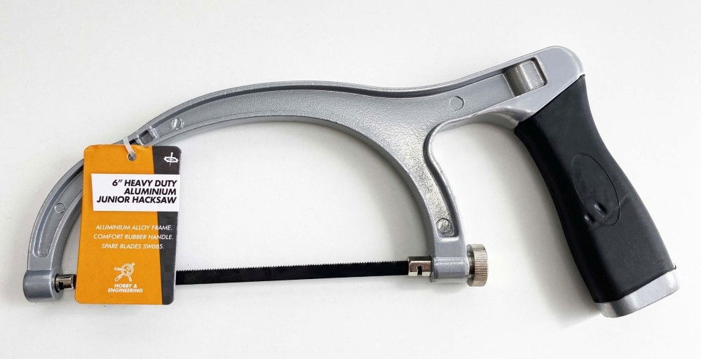 JUNIOR HACKSAW 6 HEAVY DUTY ALUMINIUM FRAME RUBBER HANDLE - TOOLZONE KDPSW079 thumbnail 2