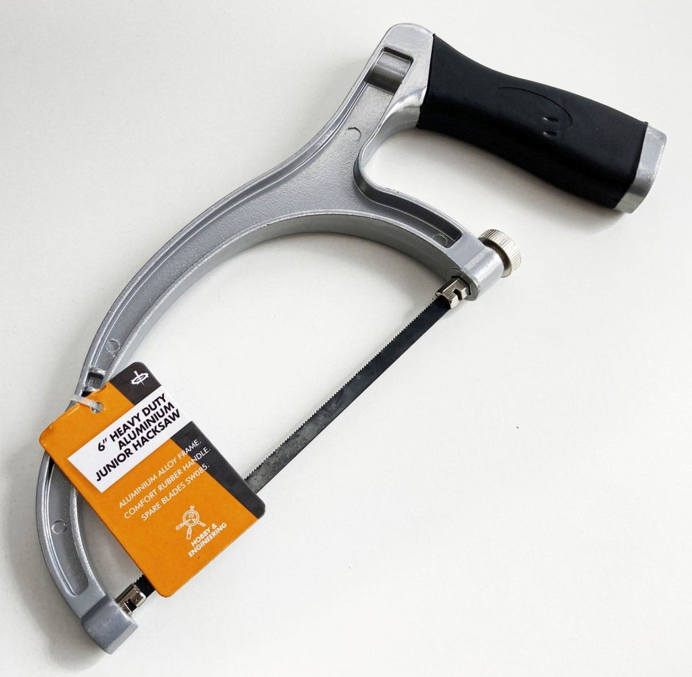 JUNIOR HACKSAW 6 HEAVY DUTY ALUMINIUM FRAME RUBBER HANDLE - TOOLZONE KDPSW079 thumbnail 3