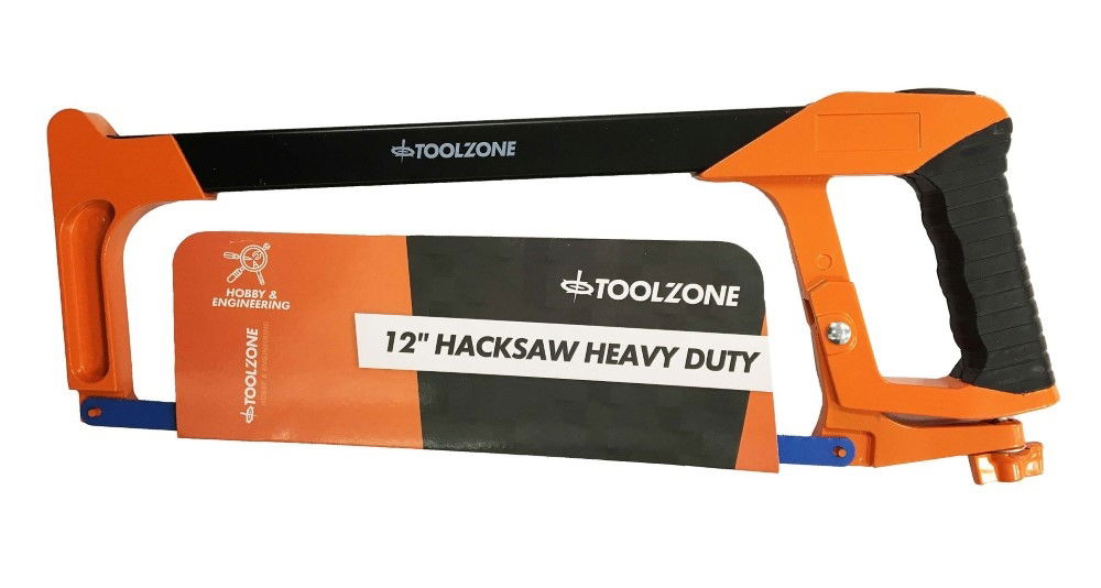HACKSAW 12 HEAVY DUTY 24 TPI RUBBER GRIP - TOOLZONE KDPSW099 image 1