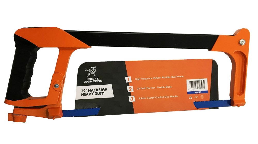 HACKSAW 12 HEAVY DUTY 24 TPI RUBBER GRIP - TOOLZONE KDPSW099 thumbnail 2