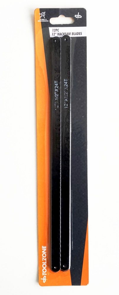 HACKSAW BLADES 12 24 TPI CARBON STEEL 12 PIECES - TOOLZONE KDPSW101 thumbnail 2