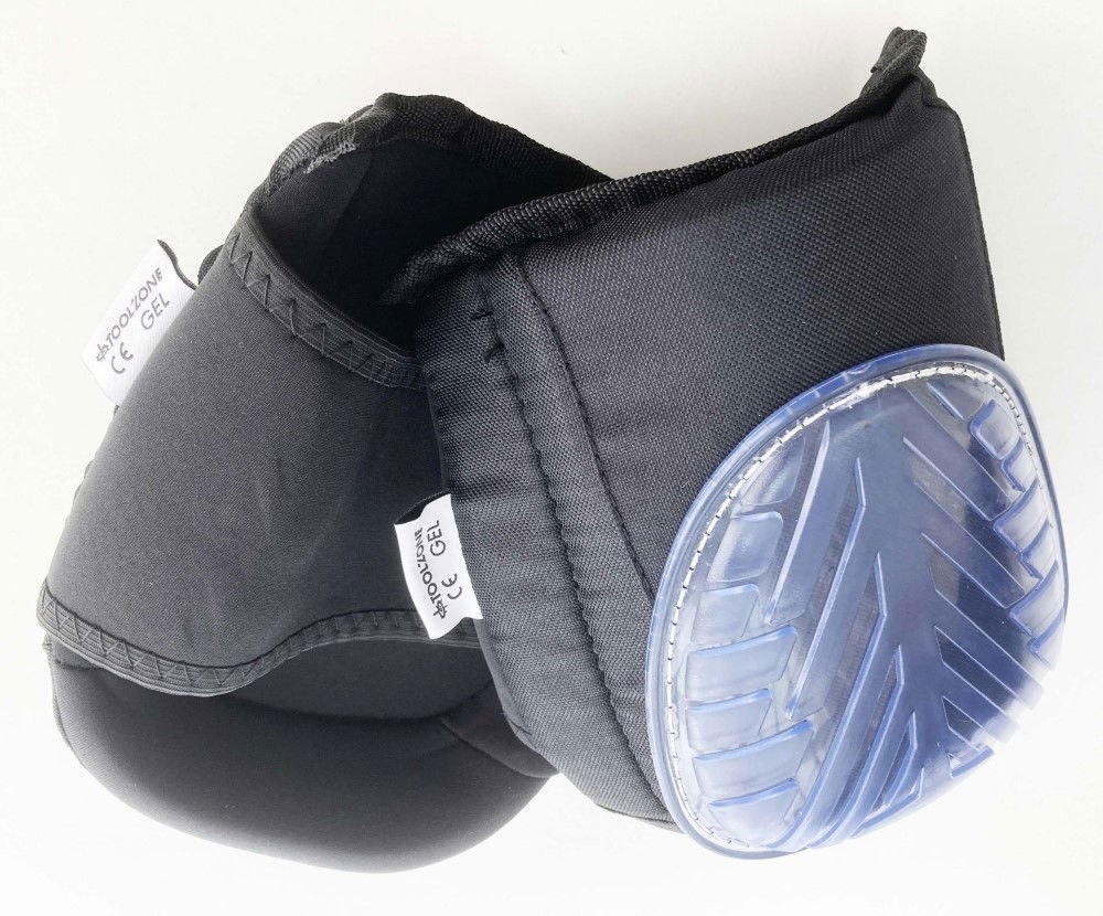 KNEE PADS GEL FILLED COMPRESSION RESISTANT WITH TOUGH CAP - TOOLZONE KDPTB074 thumbnail 4