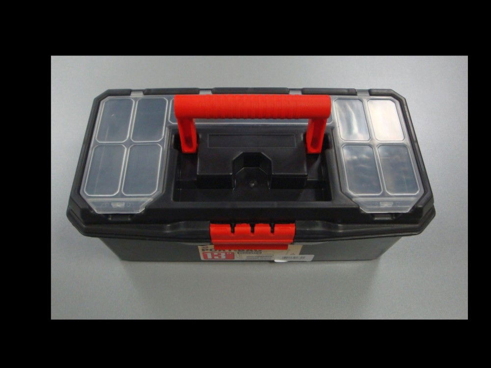 TOOLBOX MAESTRO 13 WITH ORGANISER SECTIONS AND CARRY TRAY - TOOLZONE KDPTB093 thumbnail 2