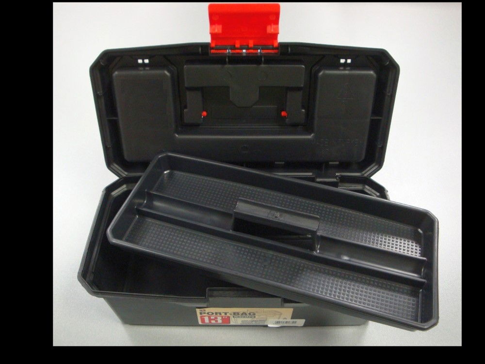 TOOLBOX MAESTRO 13 WITH ORGANISER SECTIONS AND CARRY TRAY - TOOLZONE KDPTB093 thumbnail 4