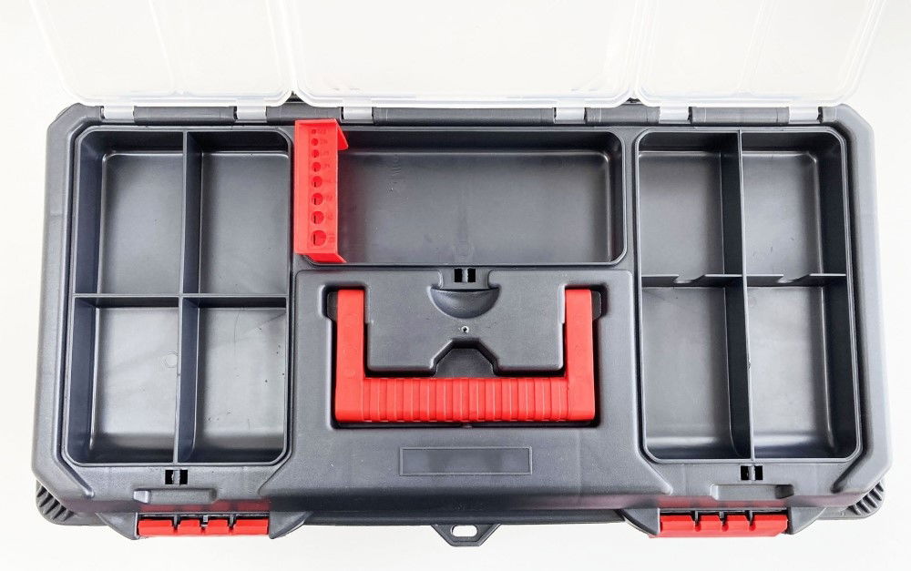 TOOLBOX MAESTRO 22 WITH ORGANISER LIDS AND CARRY TRAY - TOOLZONE KDPTB096 thumbnail 6
