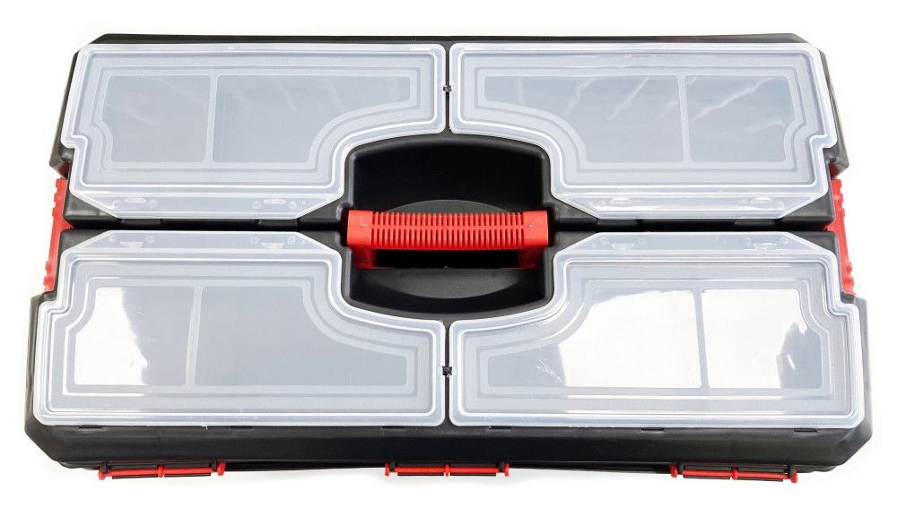 TOOLBOX MAESTRO 24 WITH ORGANISER LIDS AND CARRY TRAY - TOOLZONE KDPTB097 thumbnail 3
