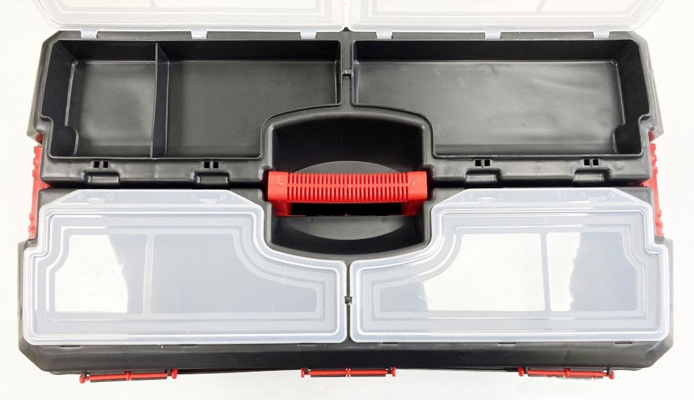 TOOLBOX MAESTRO 24 WITH ORGANISER LIDS AND CARRY TRAY - TOOLZONE KDPTB097 thumbnail 4