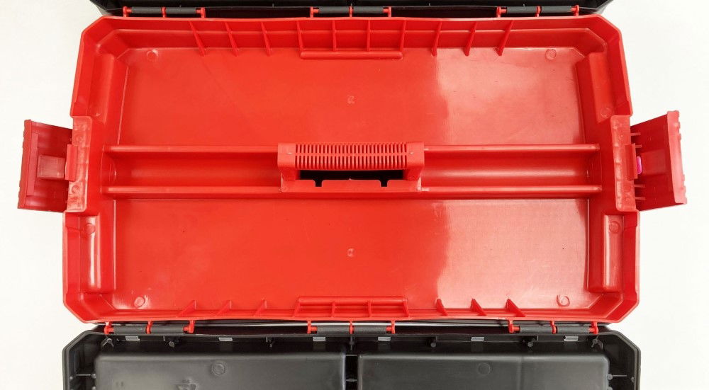 TOOLBOX MAESTRO 24 WITH ORGANISER LIDS AND CARRY TRAY - TOOLZONE KDPTB097 thumbnail 7