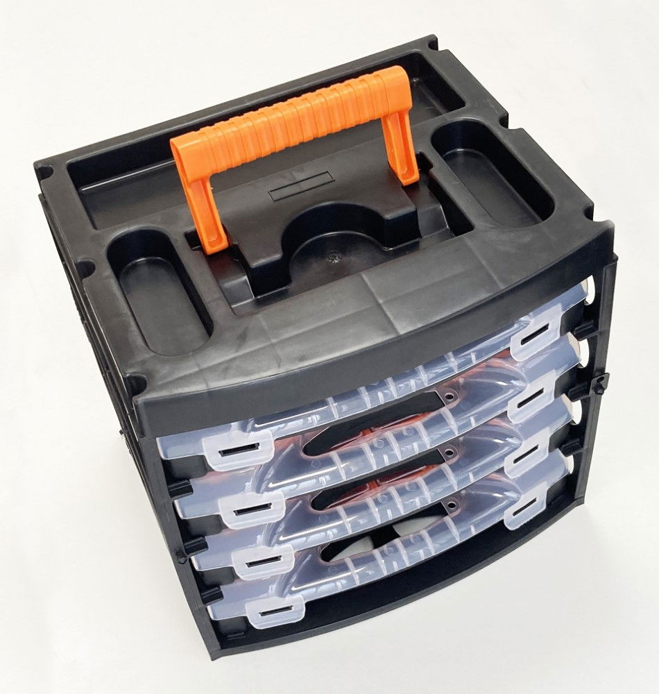 ORGANISER SET 4 TRAY POLY WITH REMOVABLE INNER COMPARTMENTS - TOOLZONE KDPTB098 thumbnail 7