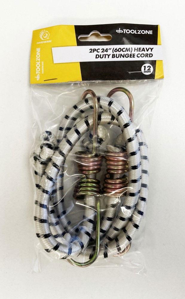 BUNGEES 2PC 24 12mm WITH HOOKS - TOOLZONE KDPTD001 thumbnail 2